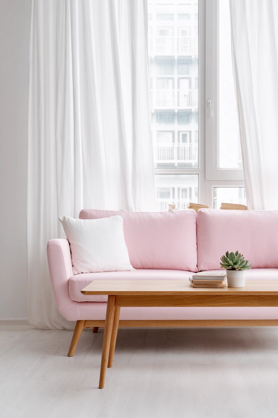 pink living room ideas 20