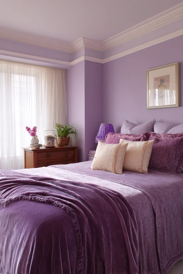 purple bedroom ideas 1