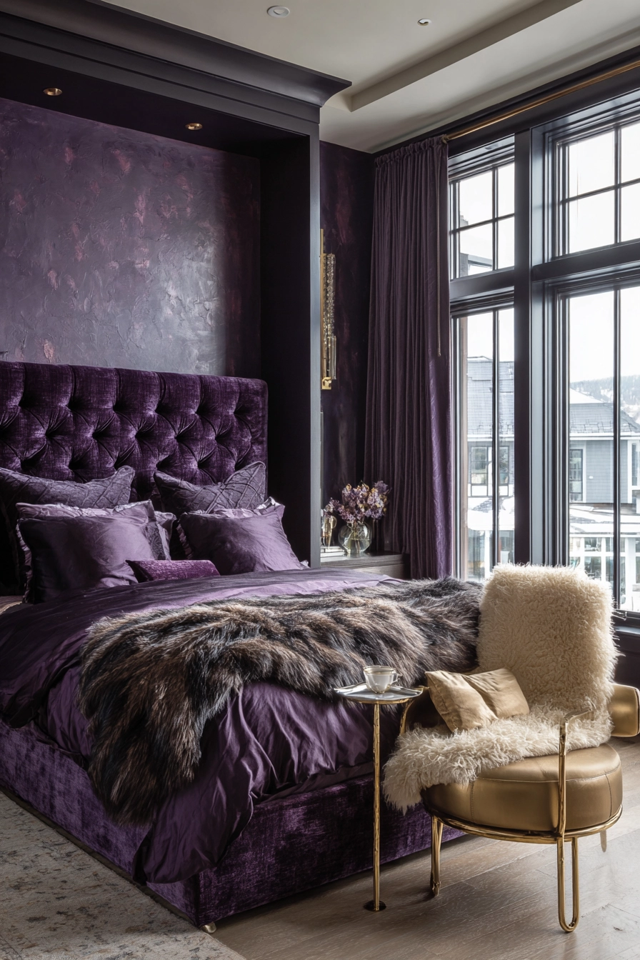 purple bedroom ideas 29