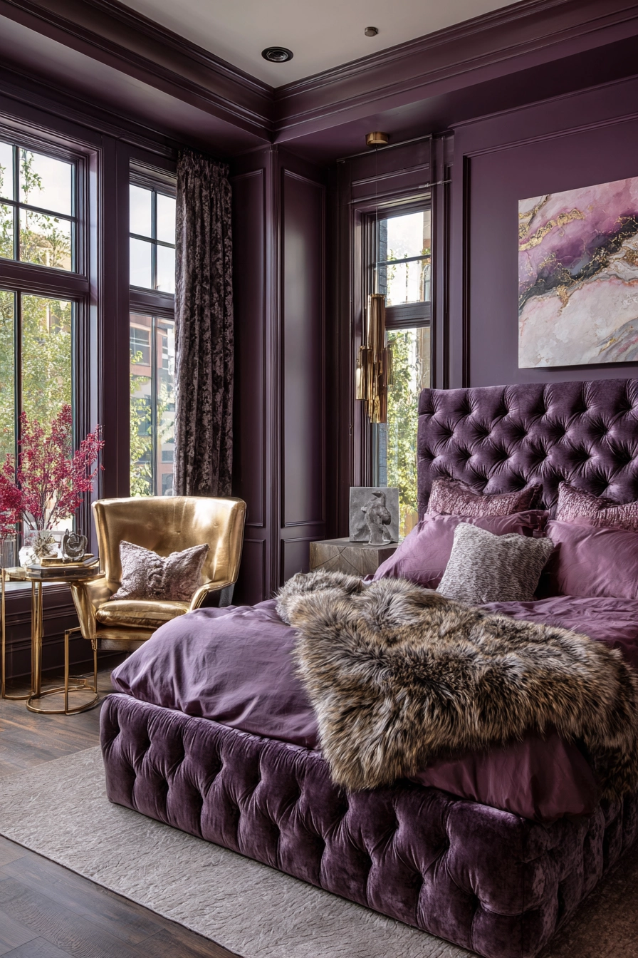 purple bedroom ideas 30