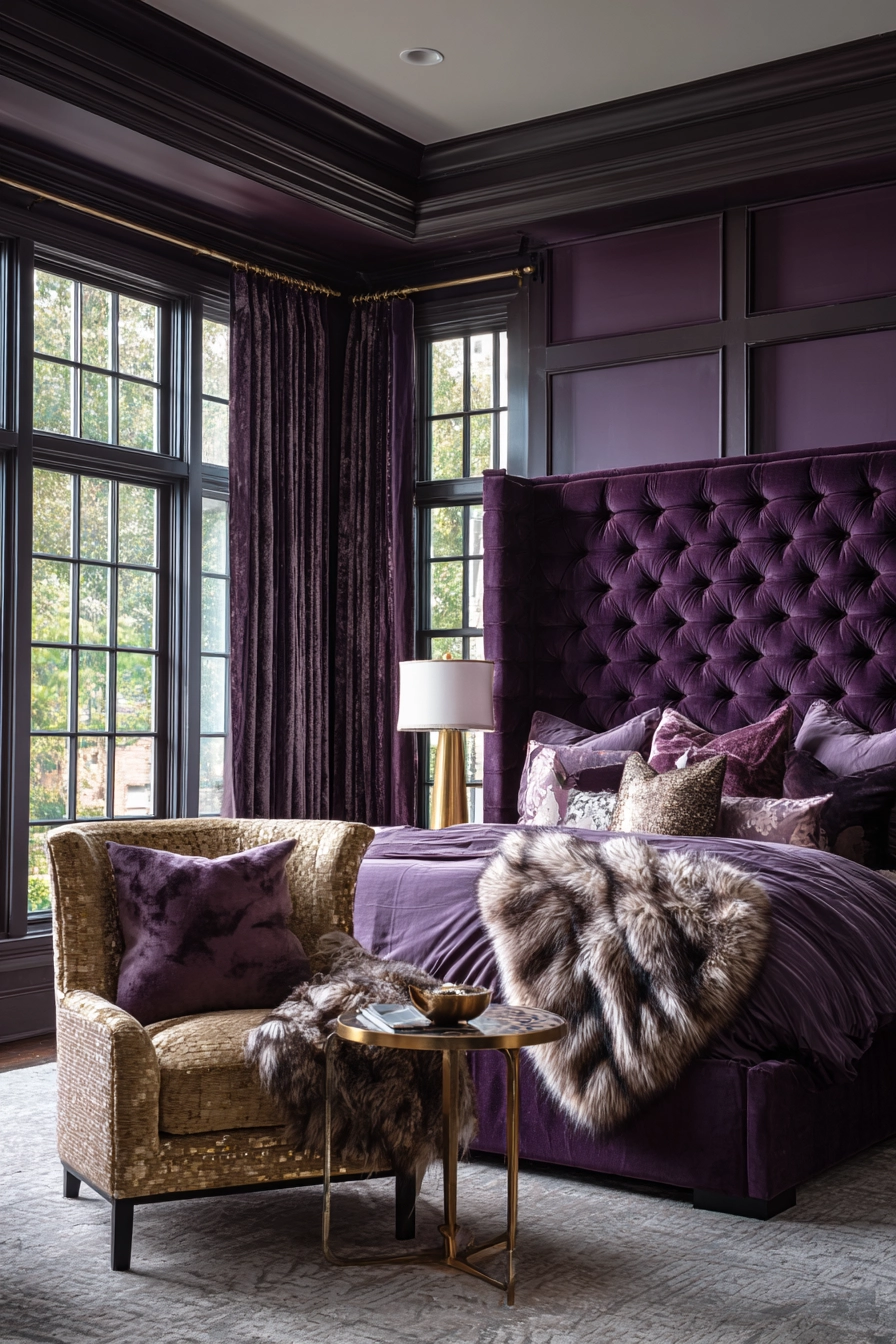 purple bedroom ideas 31