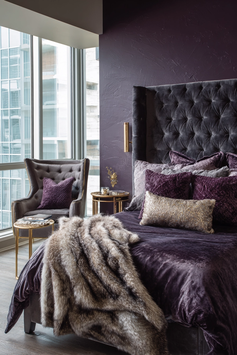 purple bedroom ideas 32