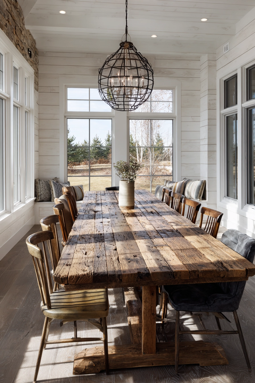 rustic dining room ideas 16