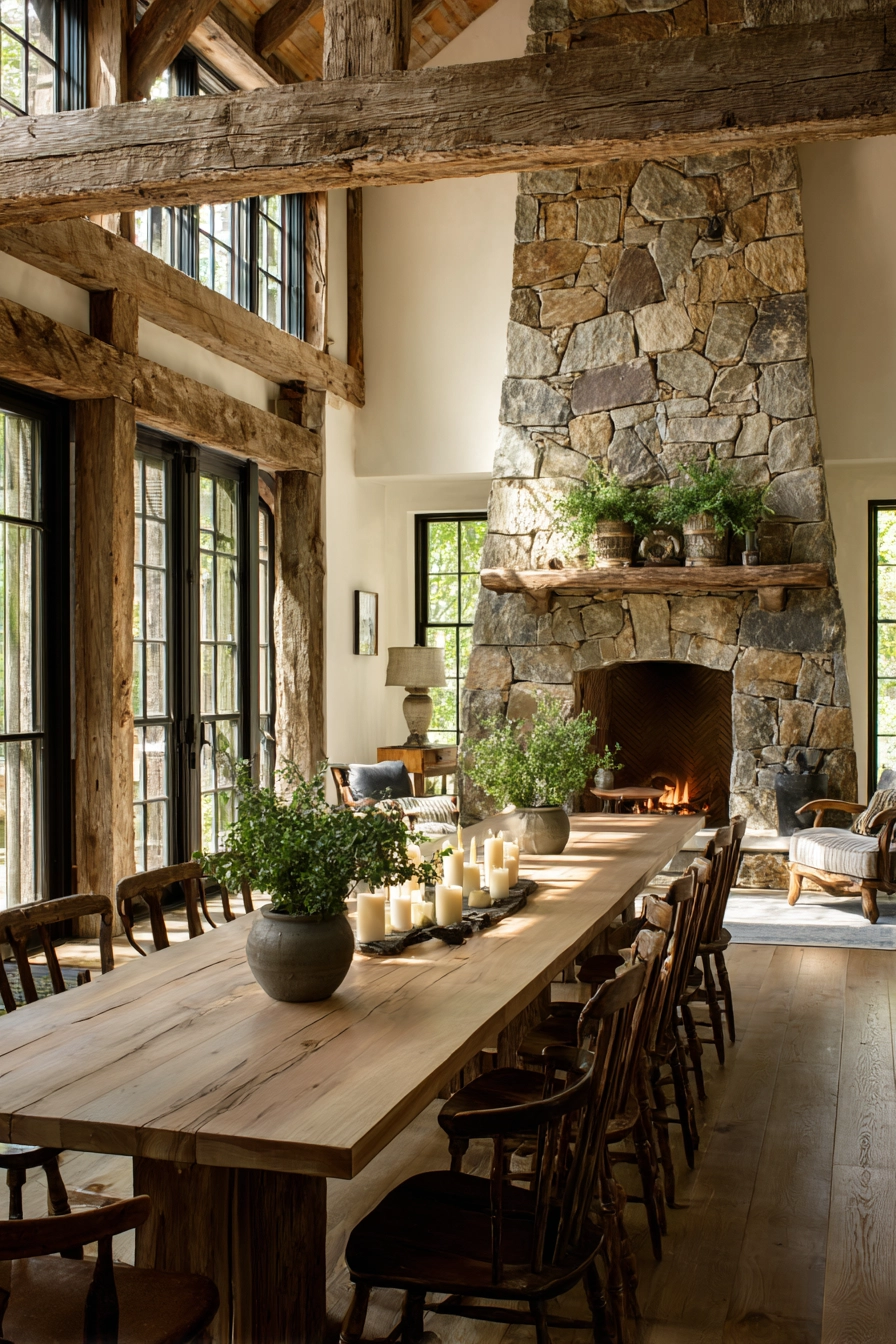 rustic dining room ideas 21