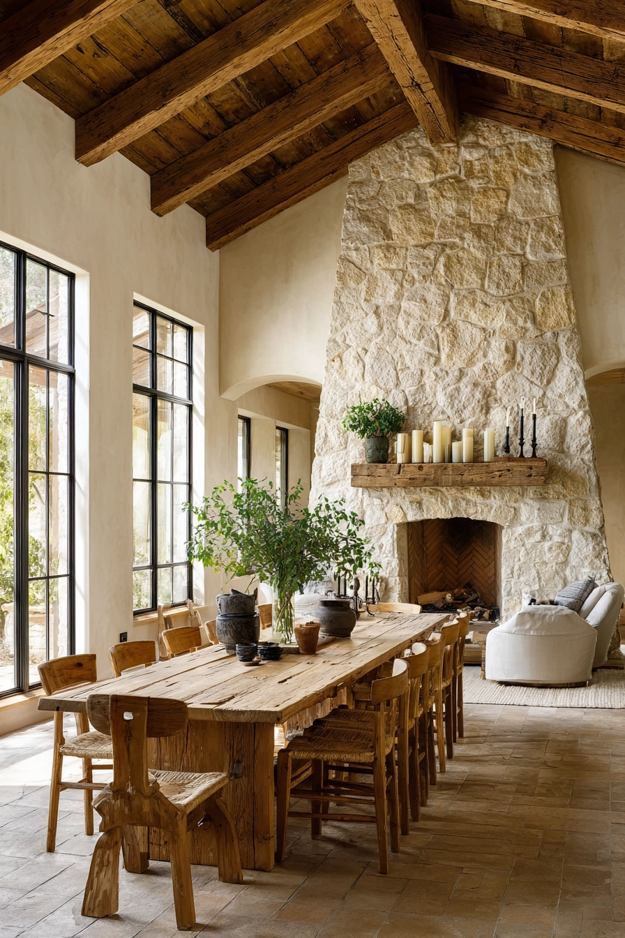 rustic dining room ideas 23