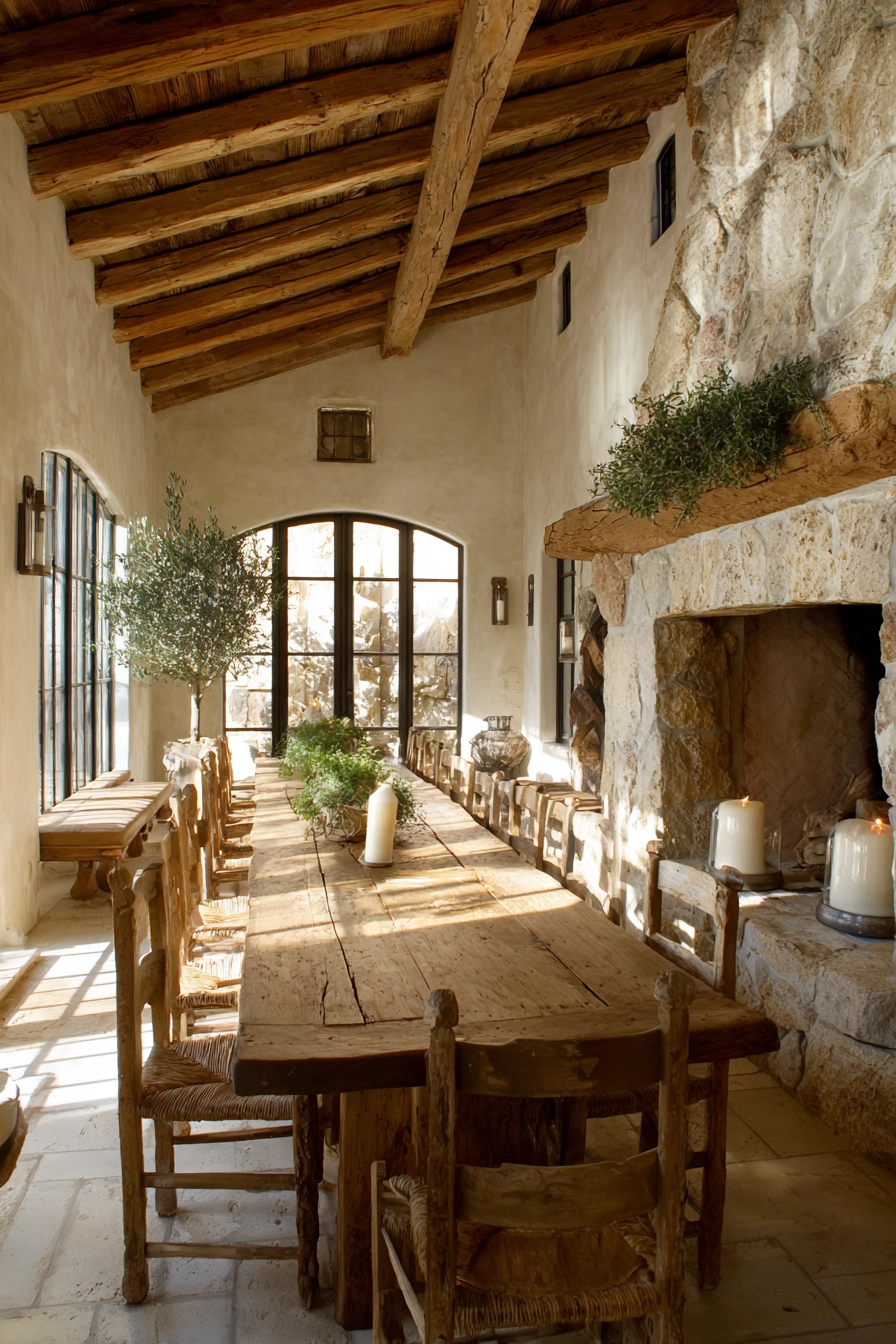 rustic dining room ideas 24