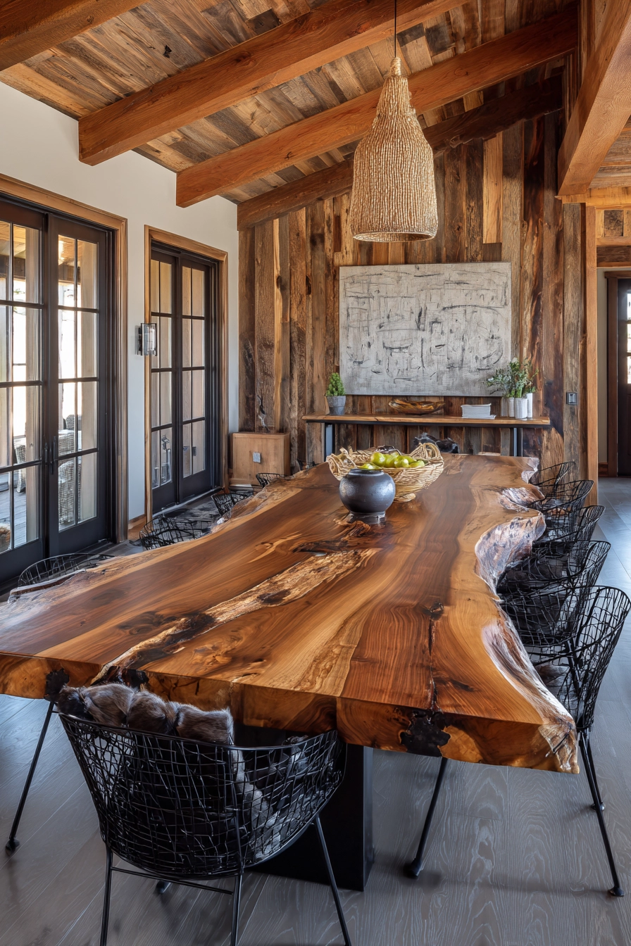 rustic dining room ideas 33