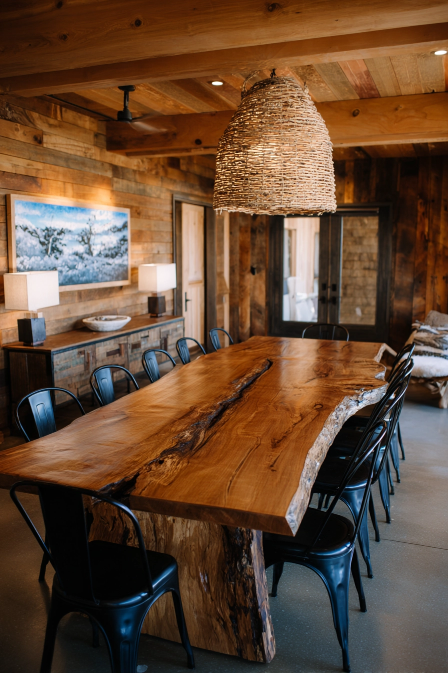 rustic dining room ideas 34