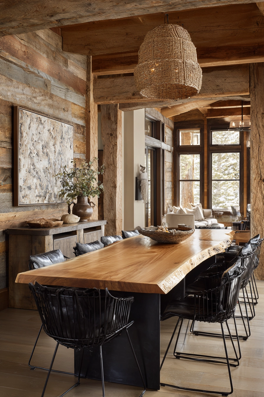 rustic dining room ideas 35
