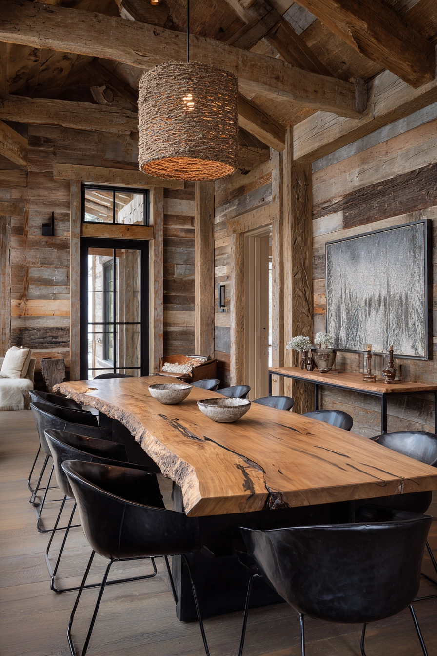 rustic dining room ideas 36