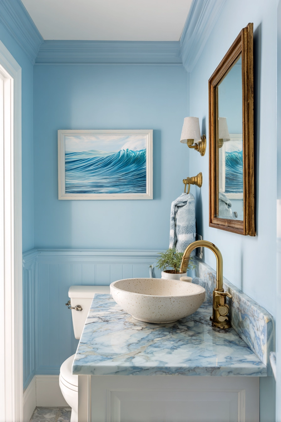small blue bathroom ideas 17