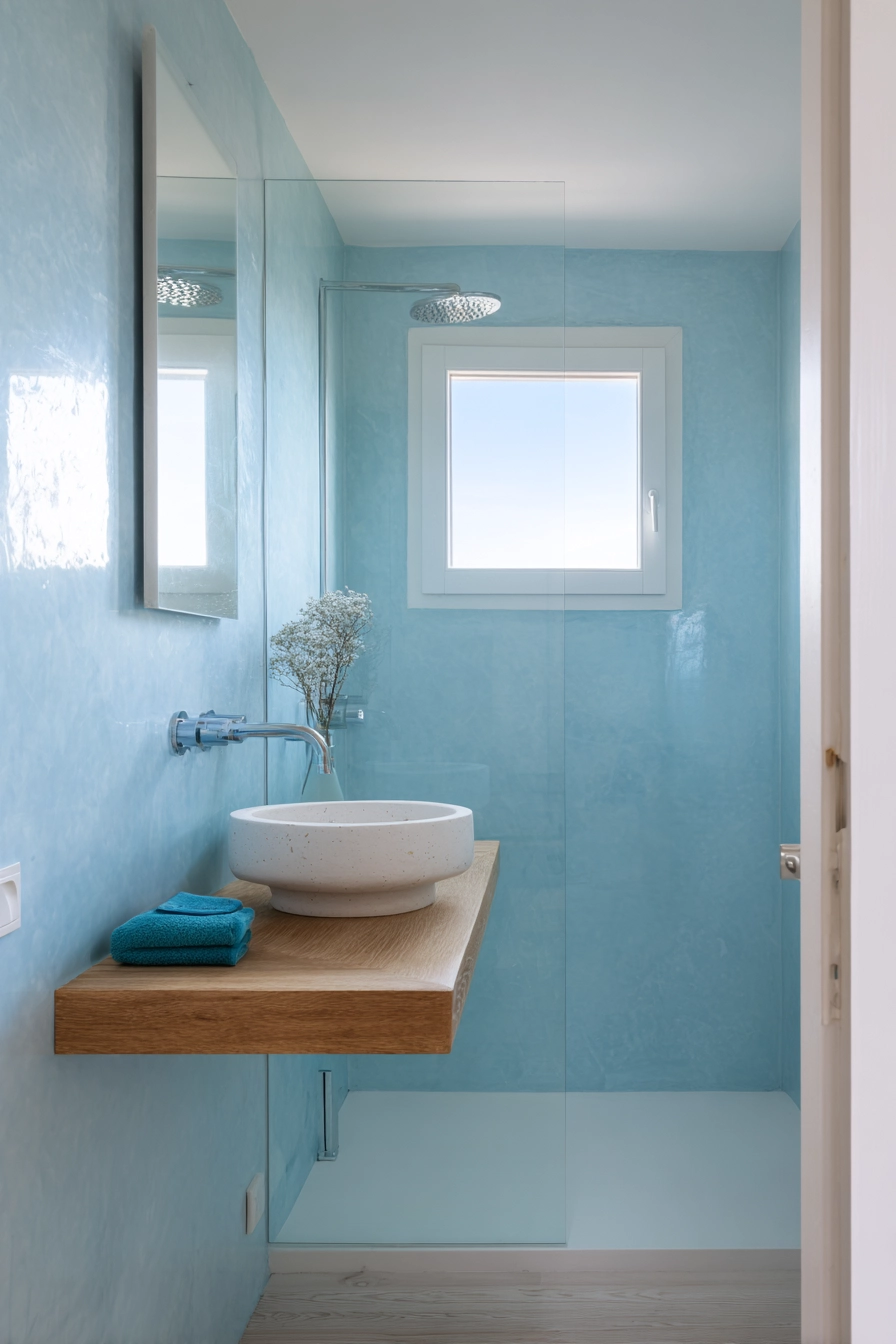 small blue bathroom ideas 22