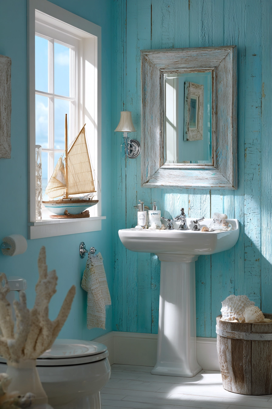 small blue bathroom ideas 27