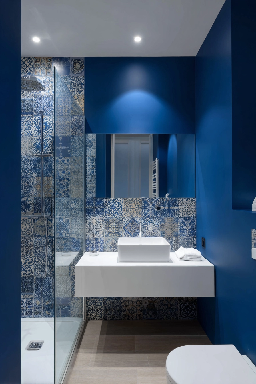 small blue bathroom ideas 32