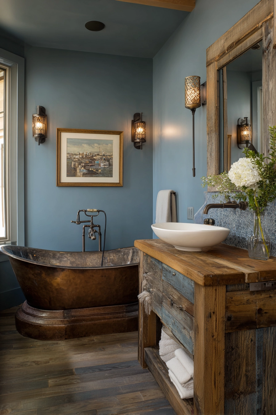 small blue bathroom ideas 37