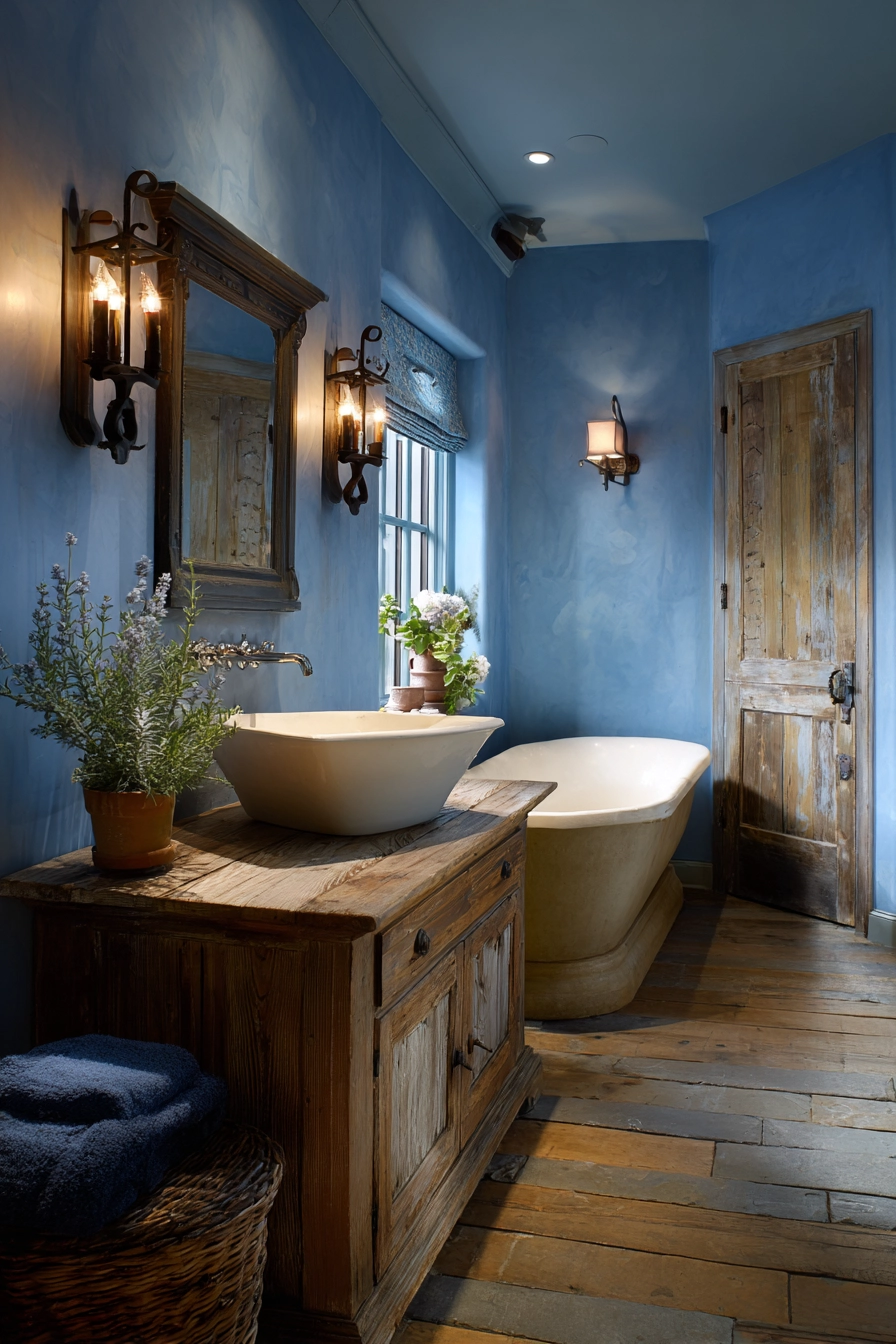 small blue bathroom ideas 38