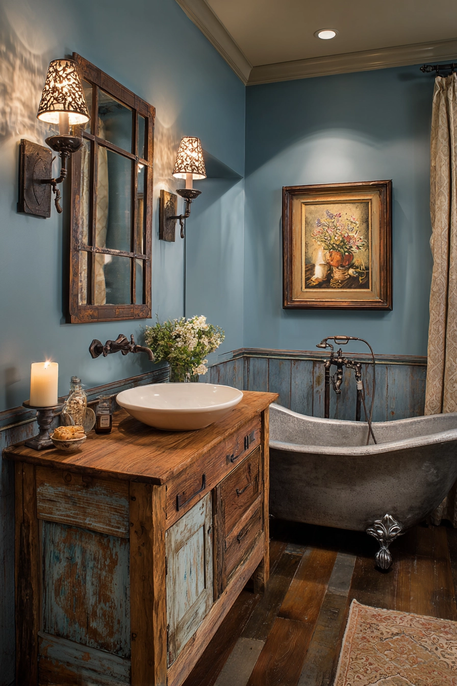 small blue bathroom ideas 39