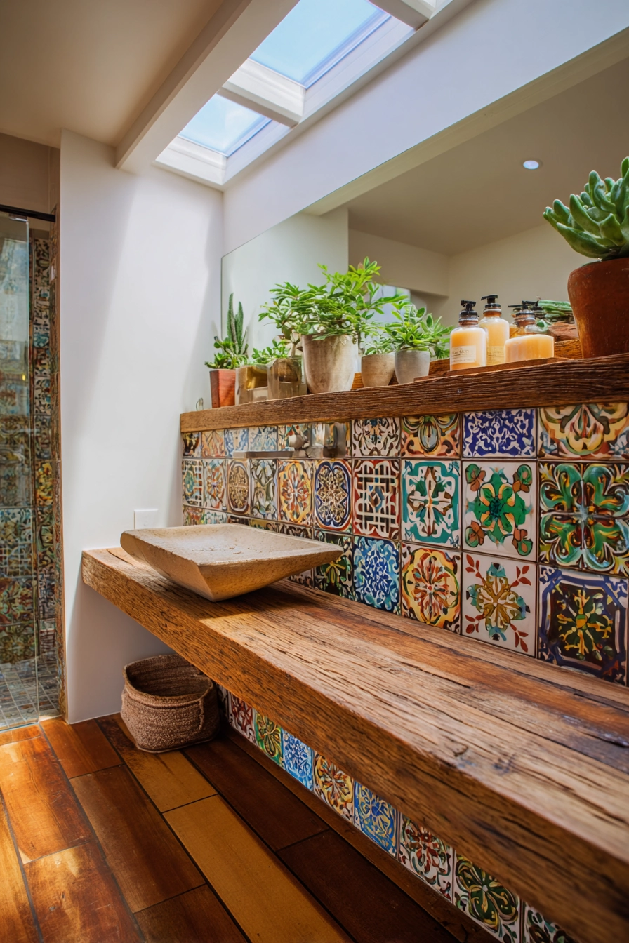 small boho bathroom ideas 19