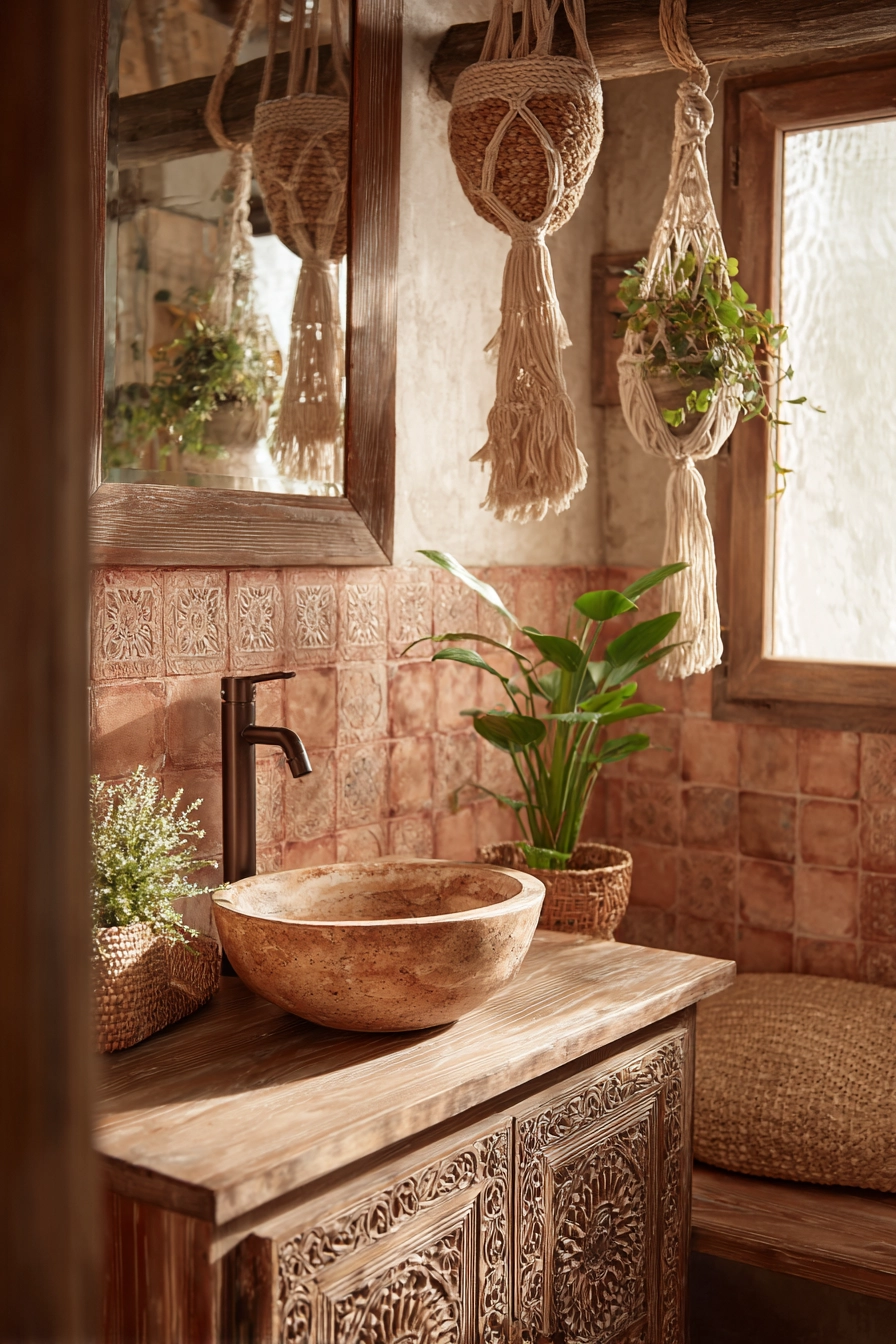 small boho bathroom ideas 2