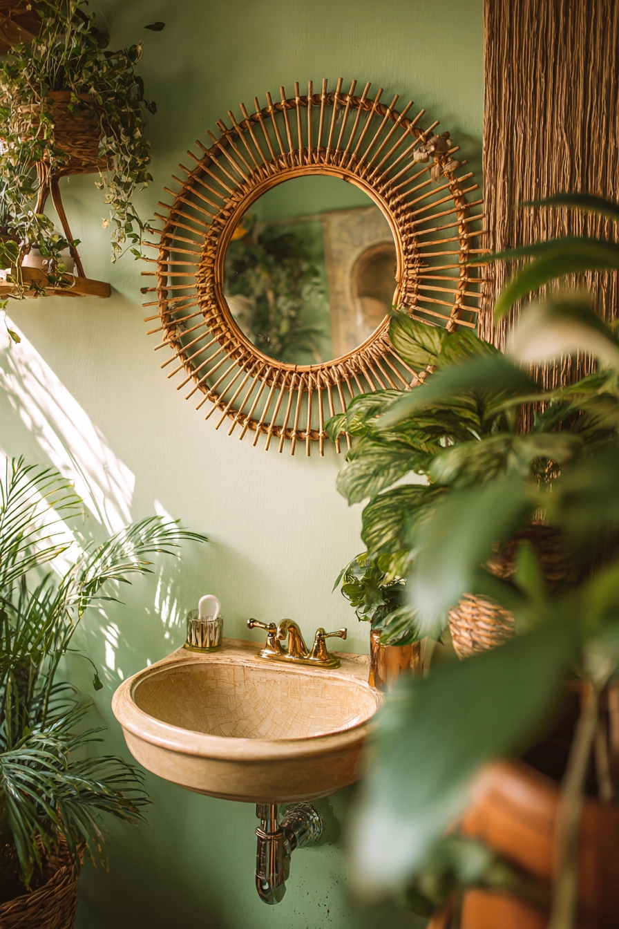 small boho bathroom ideas 23