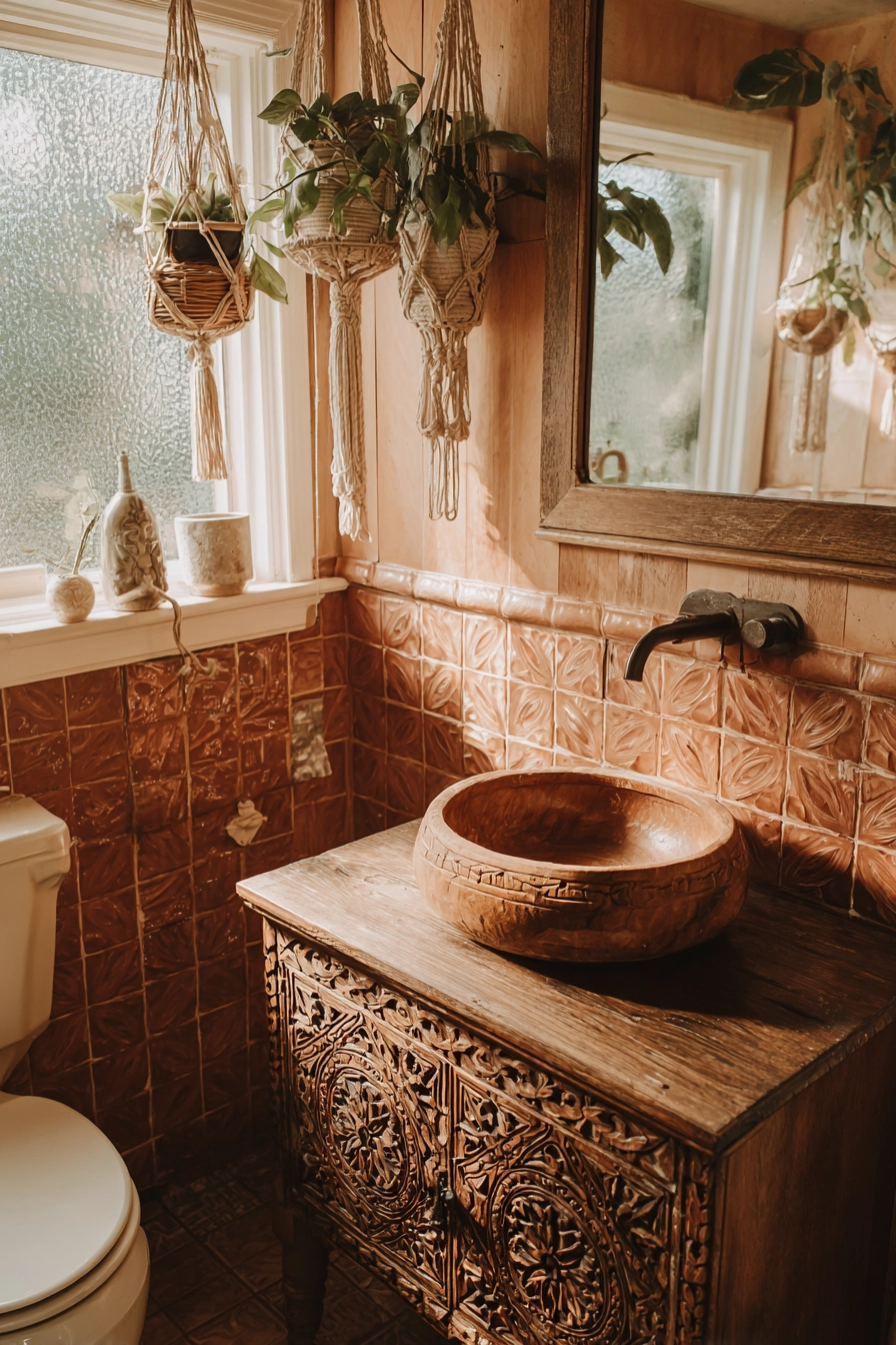 small boho bathroom ideas 3