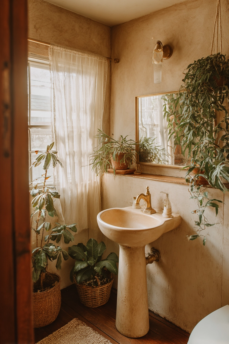 small boho bathroom ideas 33