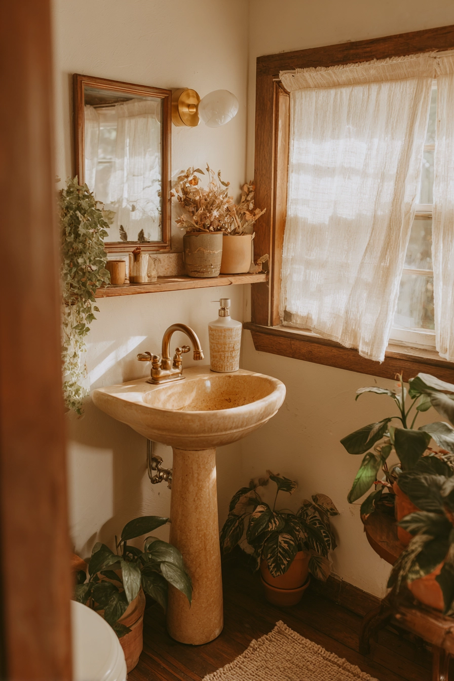 small boho bathroom ideas 35