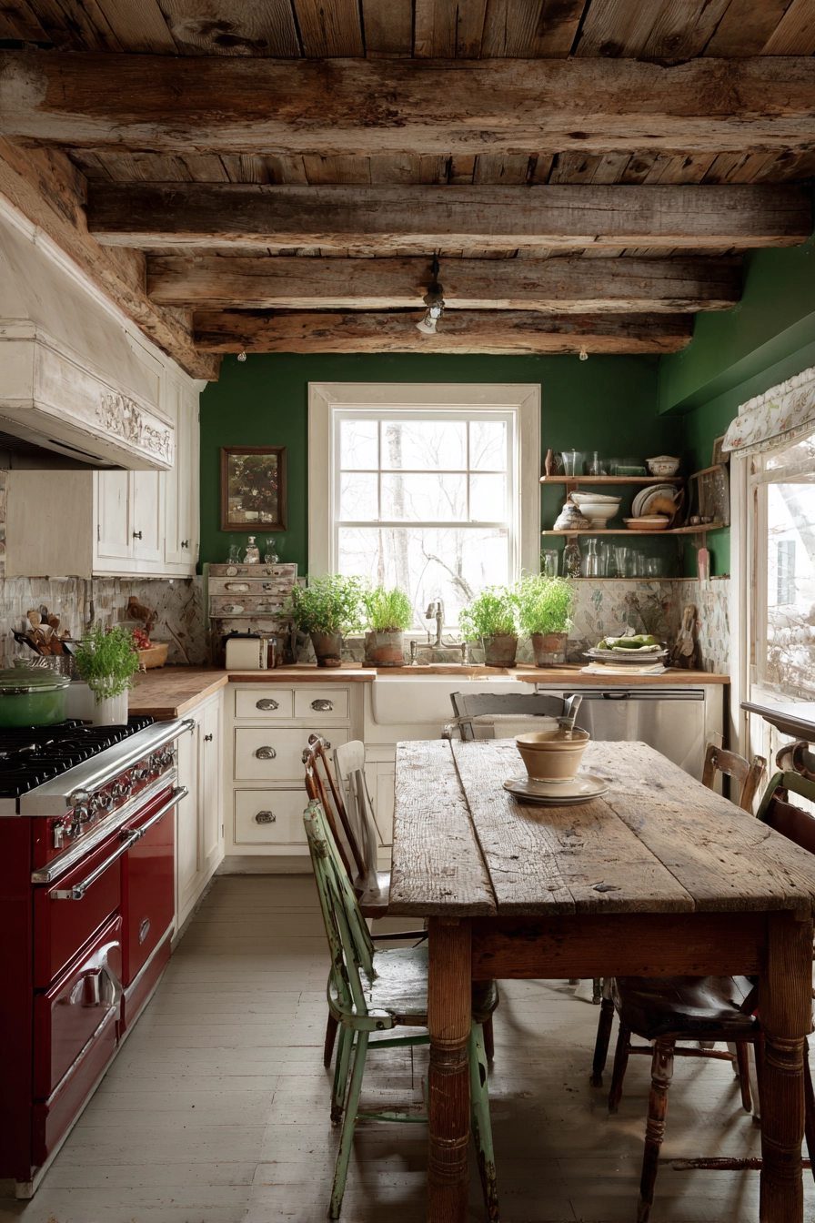 small farmhouse kitchen ideas 16