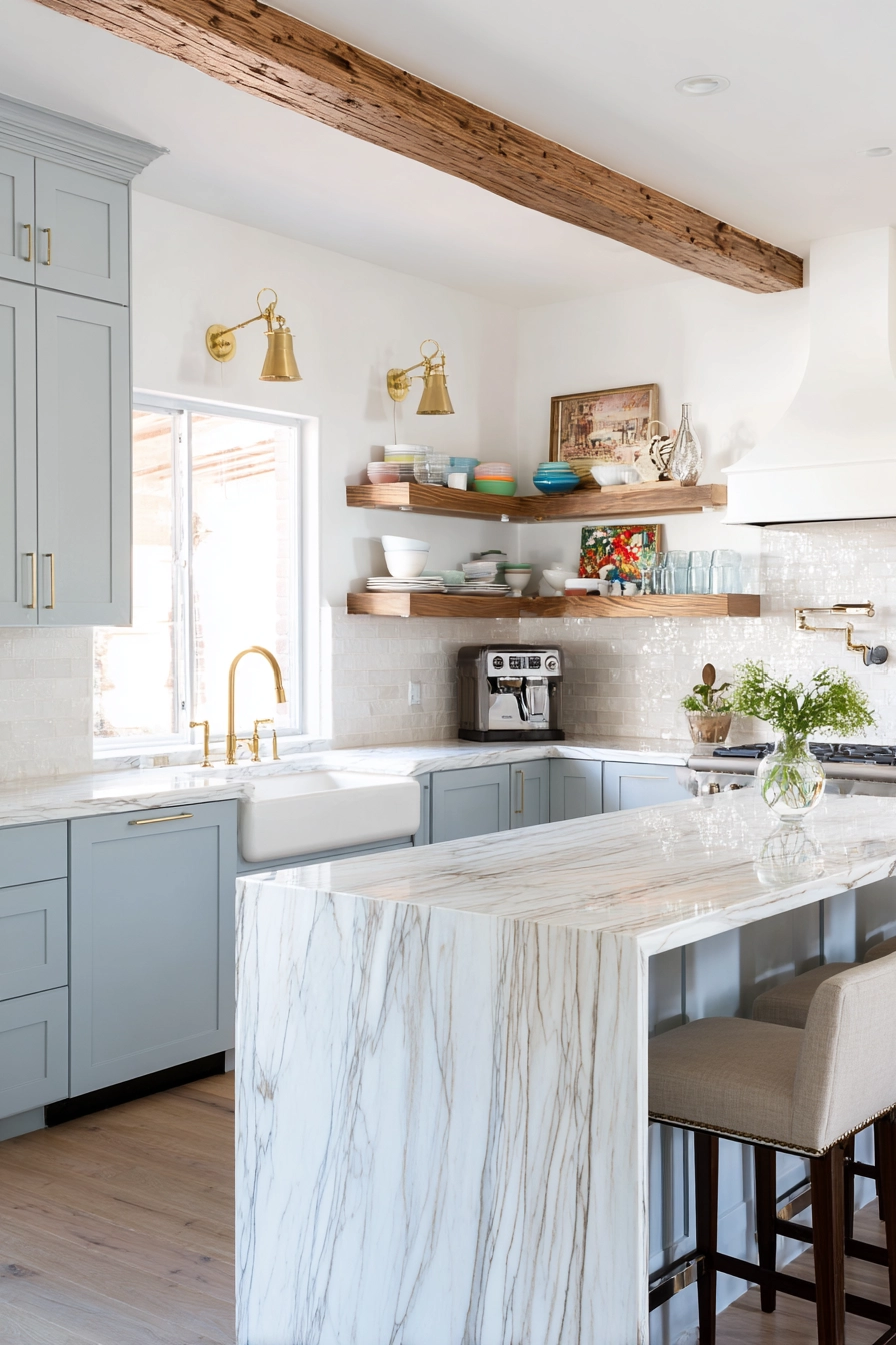 small farmhouse kitchen ideas 17