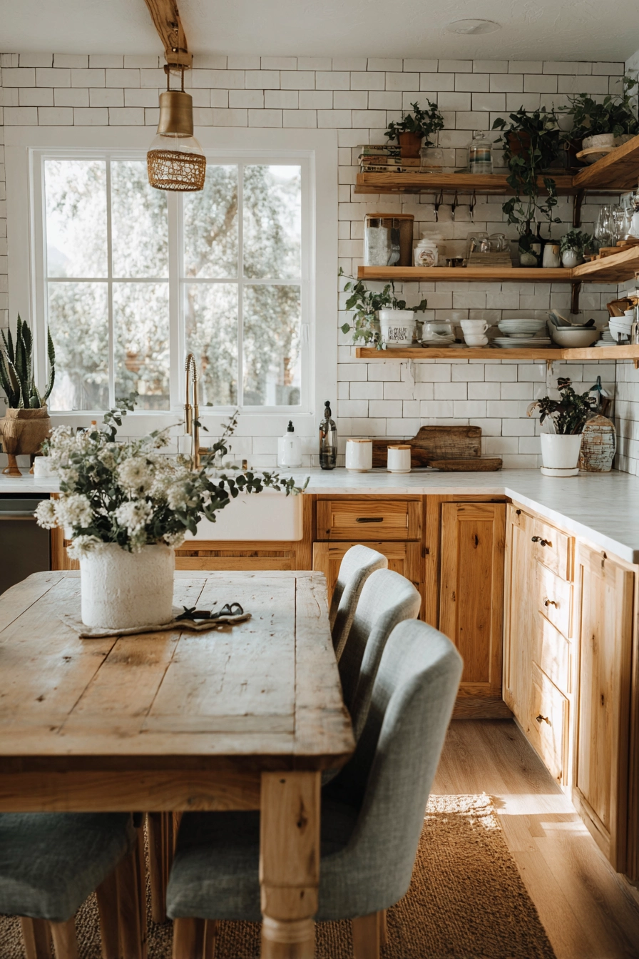 small farmhouse kitchen ideas 32