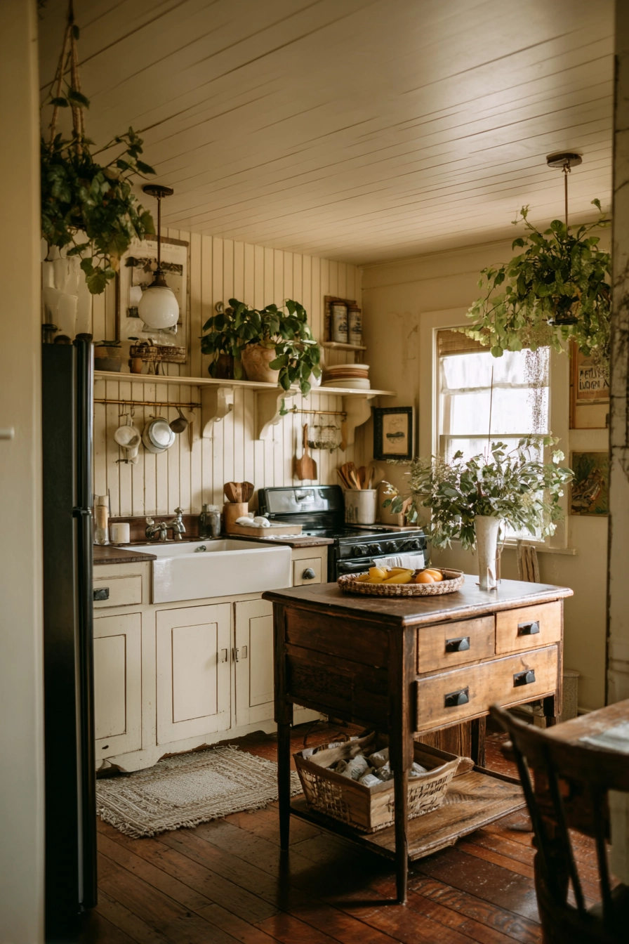 small farmhouse kitchen ideas 36