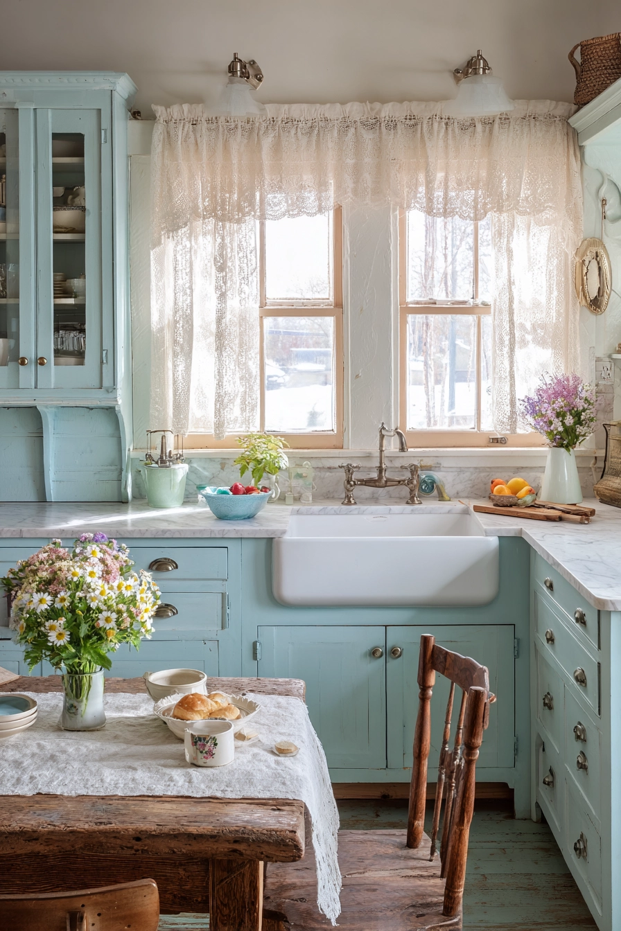 small farmhouse kitchen ideas 40