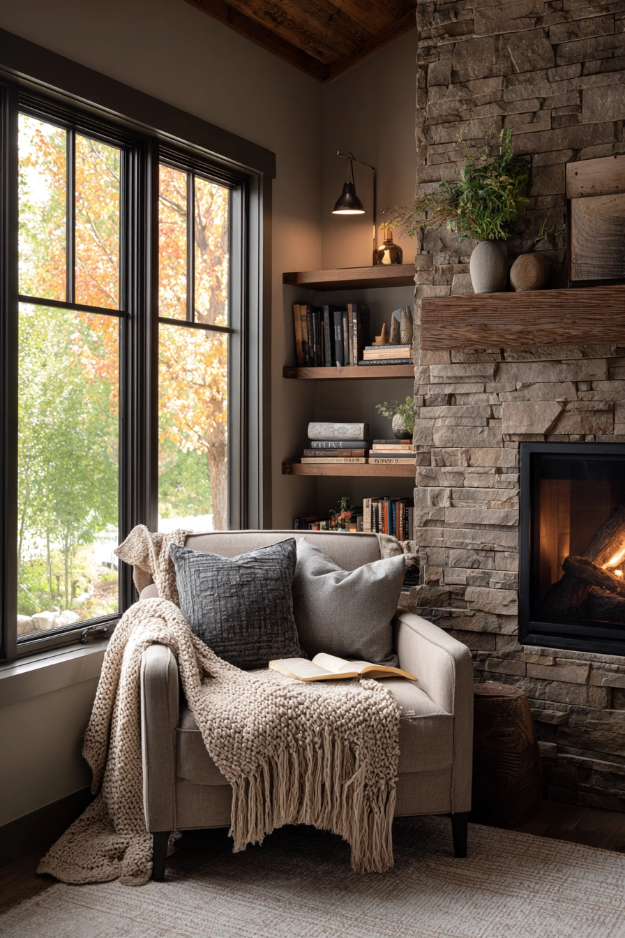 small fireplace ideas 37