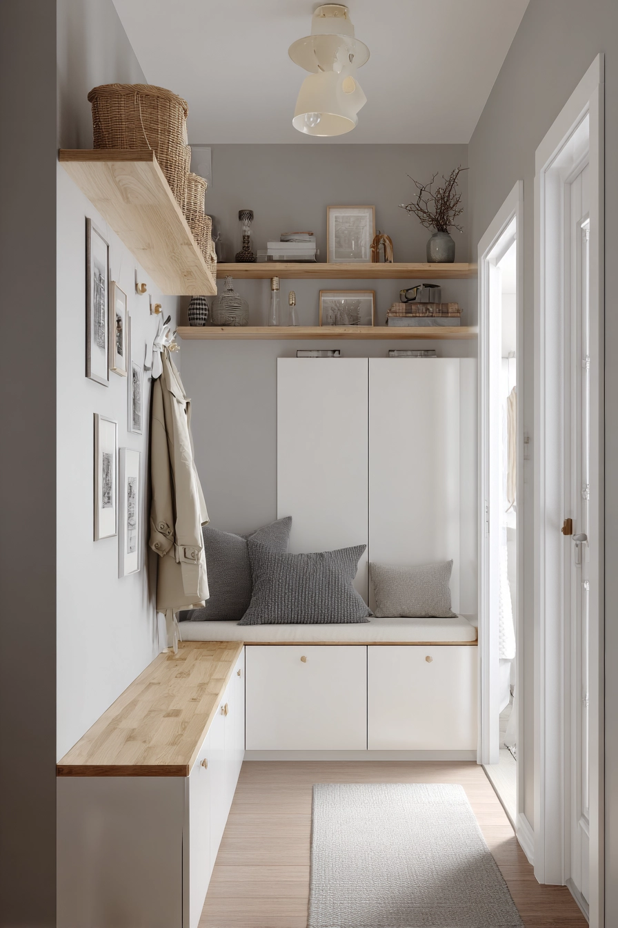 small hallway storage ideas 6