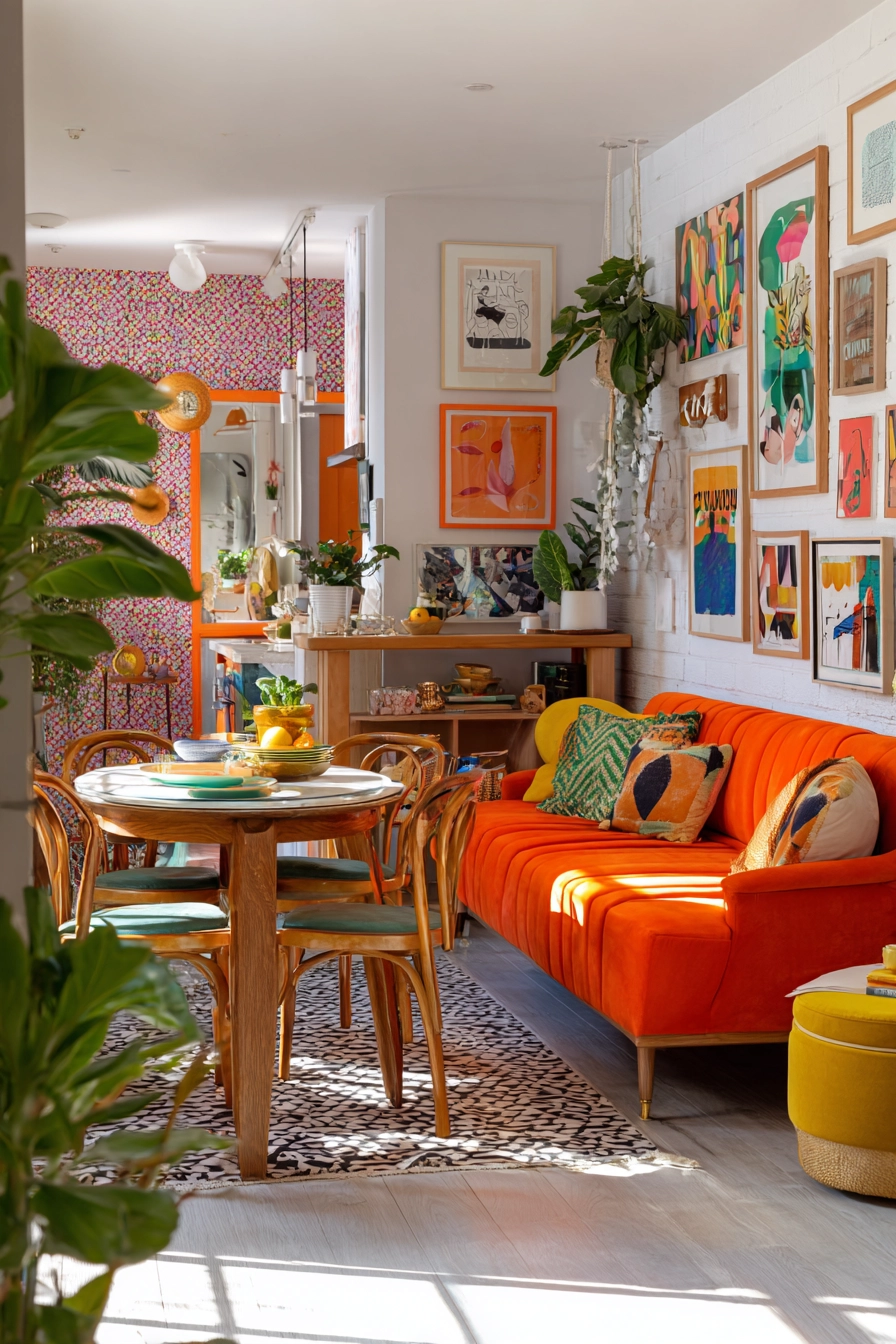 small living room ideas with dining area 37