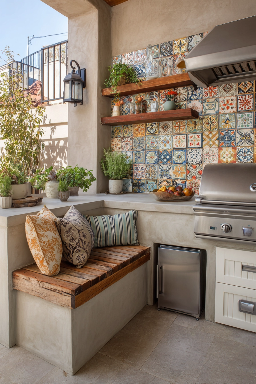 small outdoor kitchen ideas 15