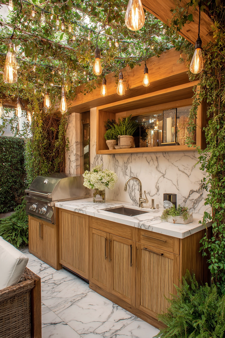 small outdoor kitchen ideas 17