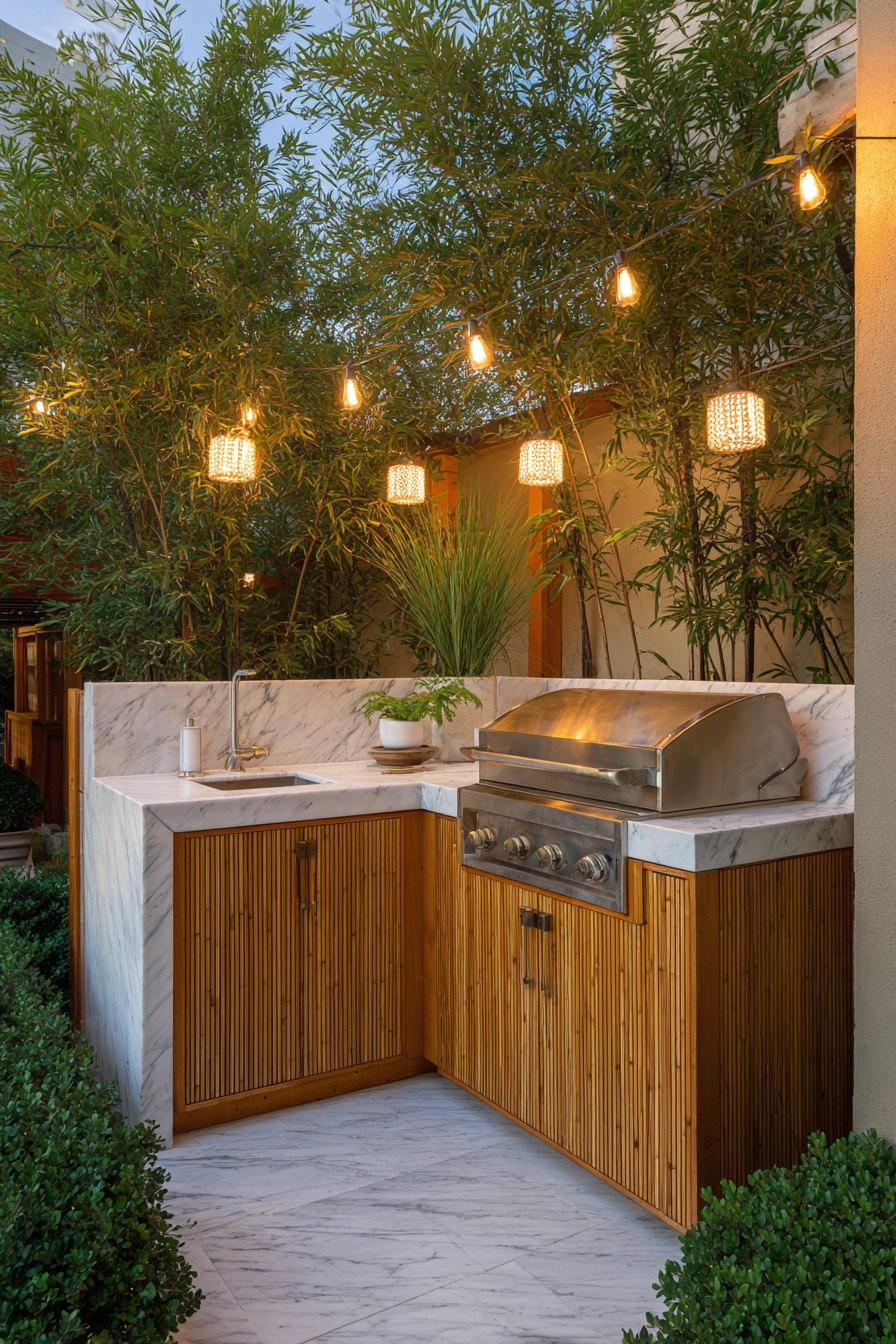 small outdoor kitchen ideas 18