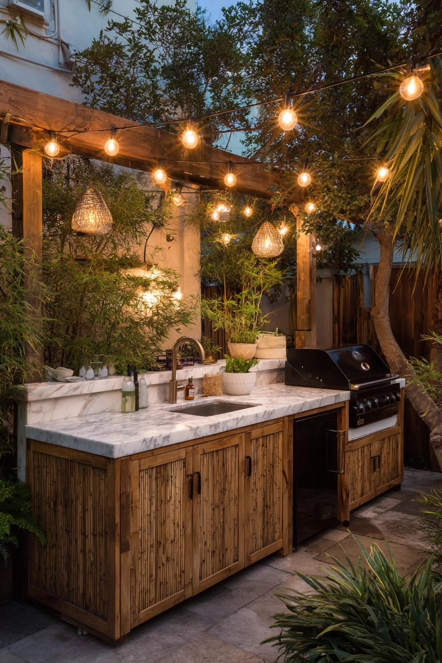 small outdoor kitchen ideas 19