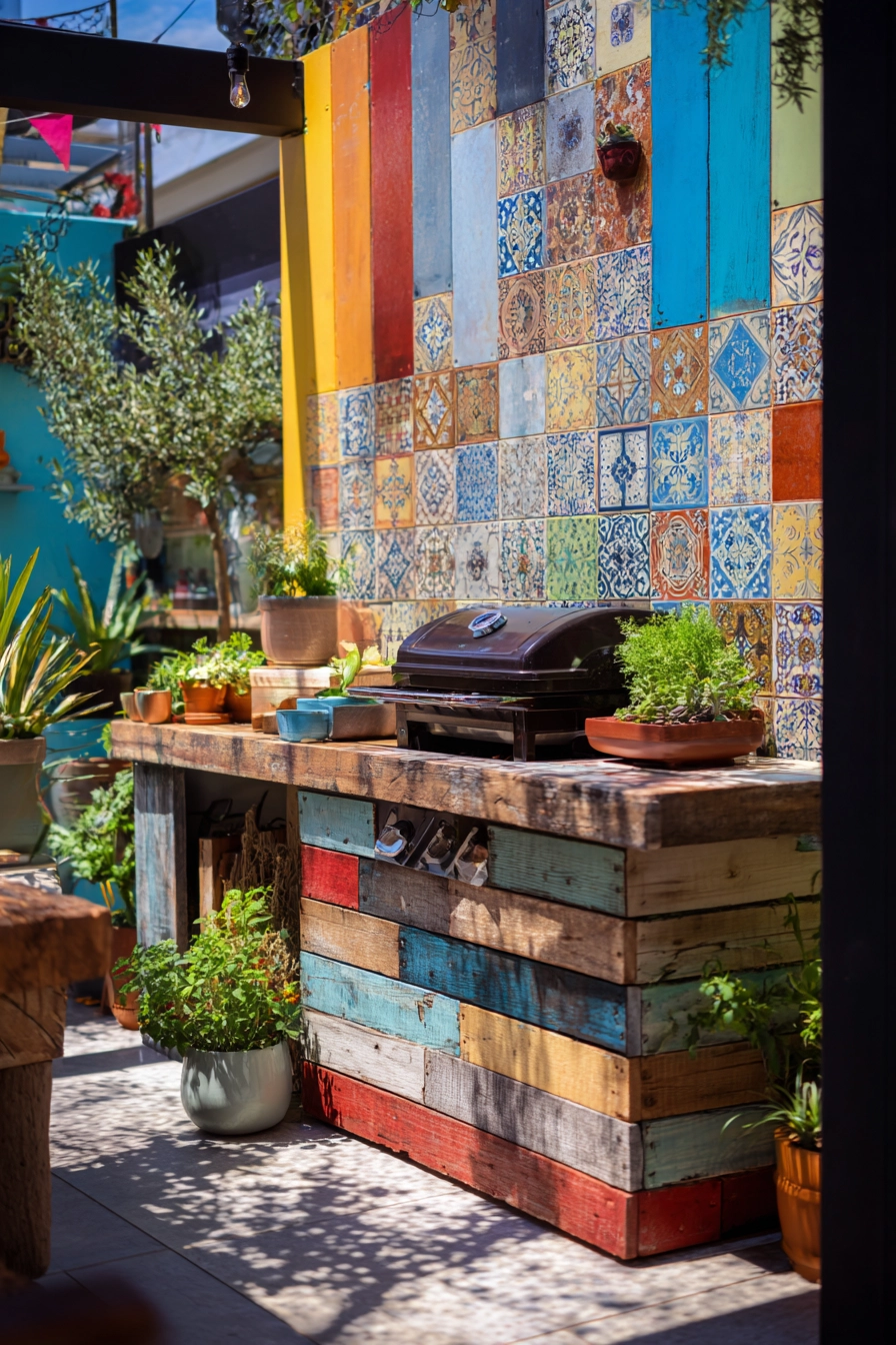 small outdoor kitchen ideas 32