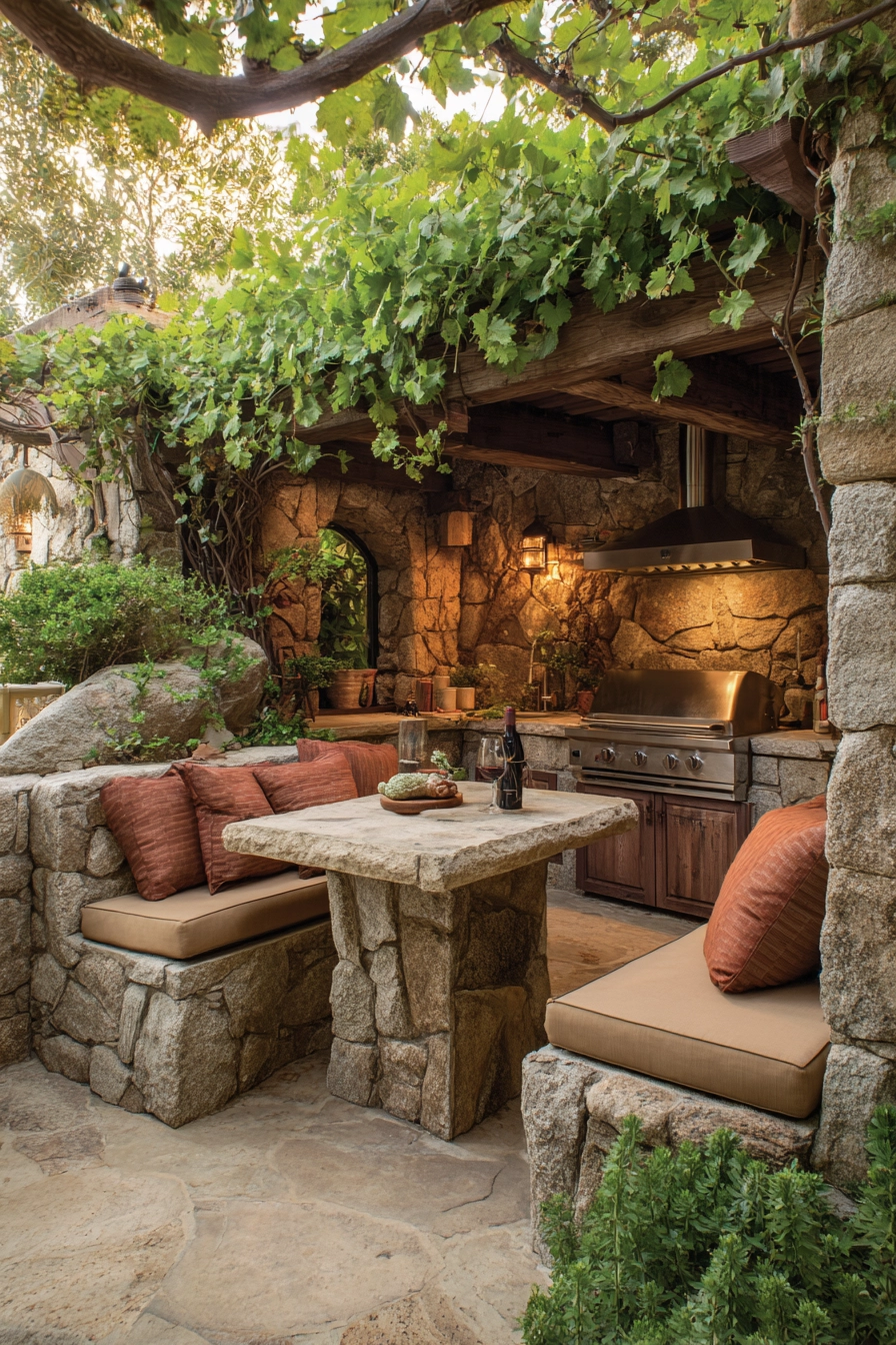 small outdoor kitchen ideas 33