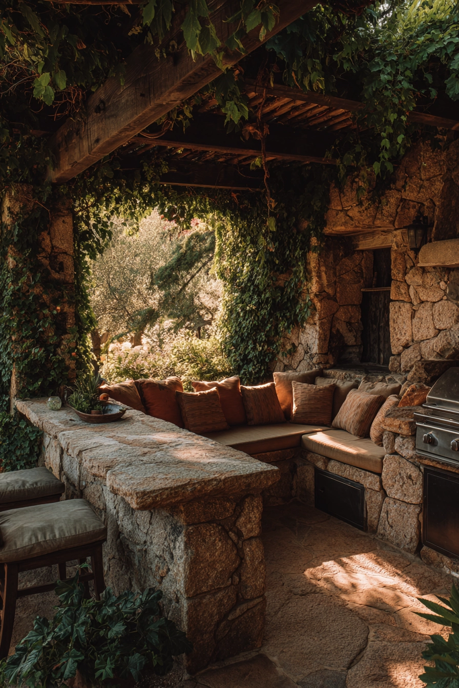 small outdoor kitchen ideas 35