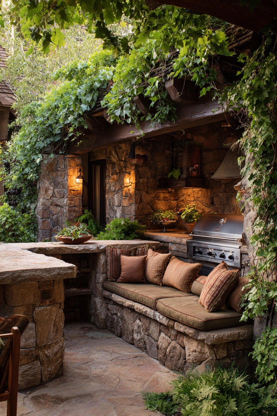 small outdoor kitchen ideas 36