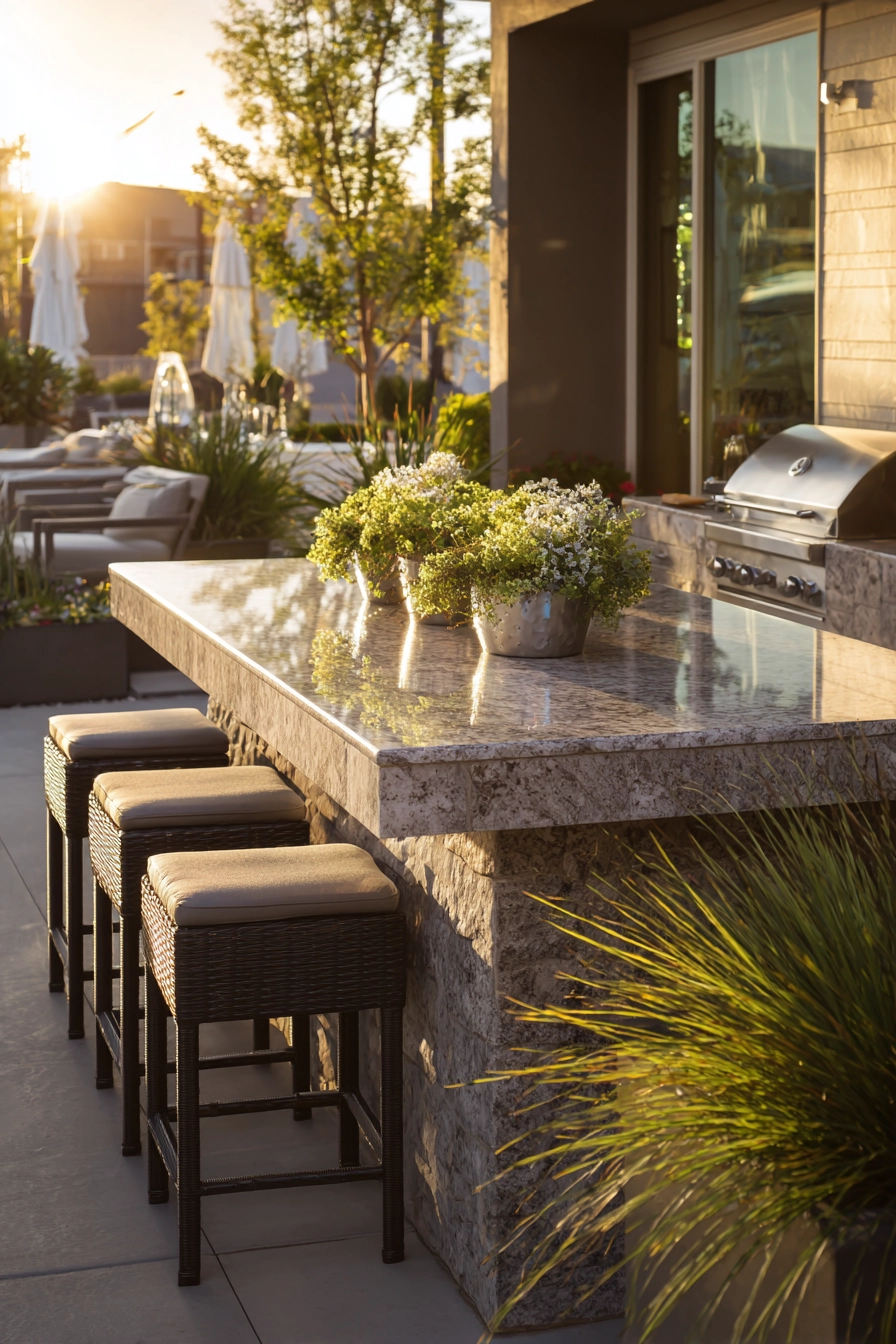 small outdoor kitchen ideas 37