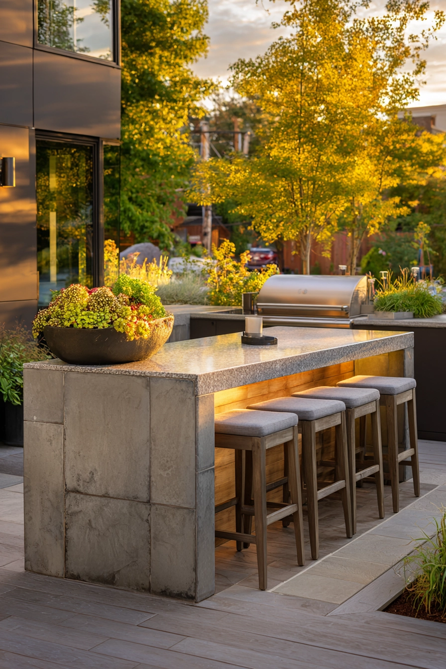 small outdoor kitchen ideas 39