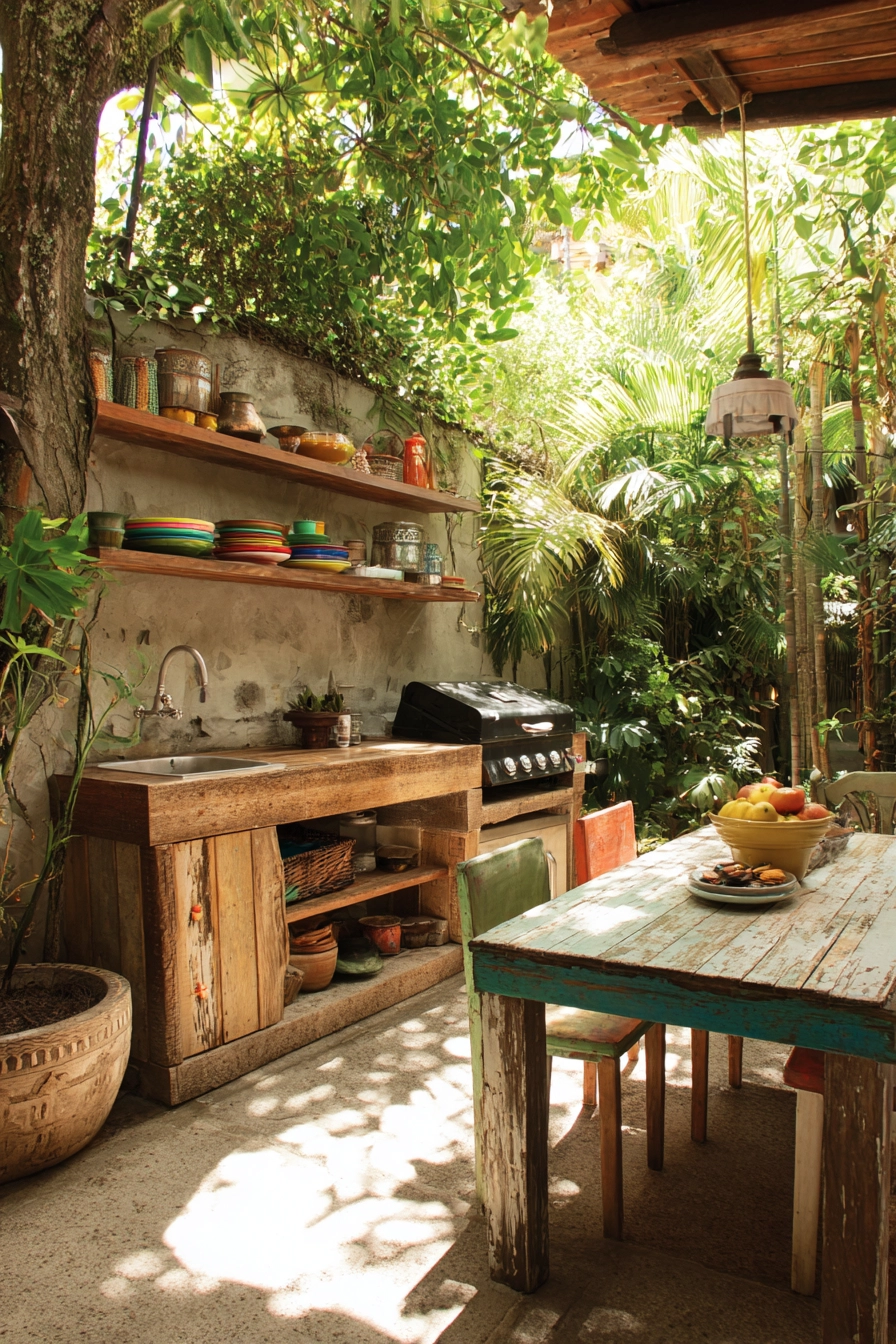 small outdoor kitchen ideas 4