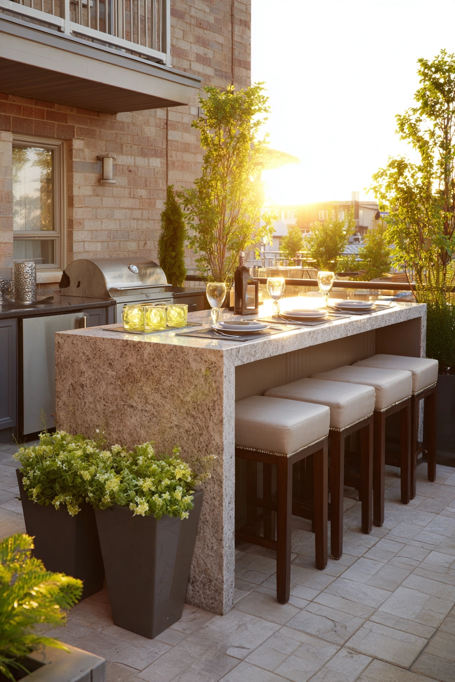 small outdoor kitchen ideas 40