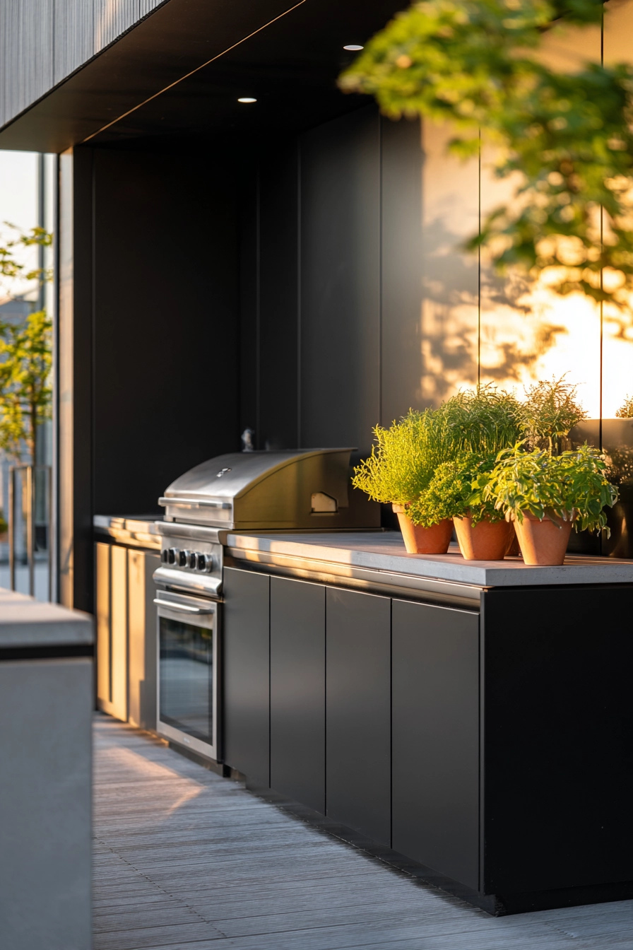small outdoor kitchen ideas 7