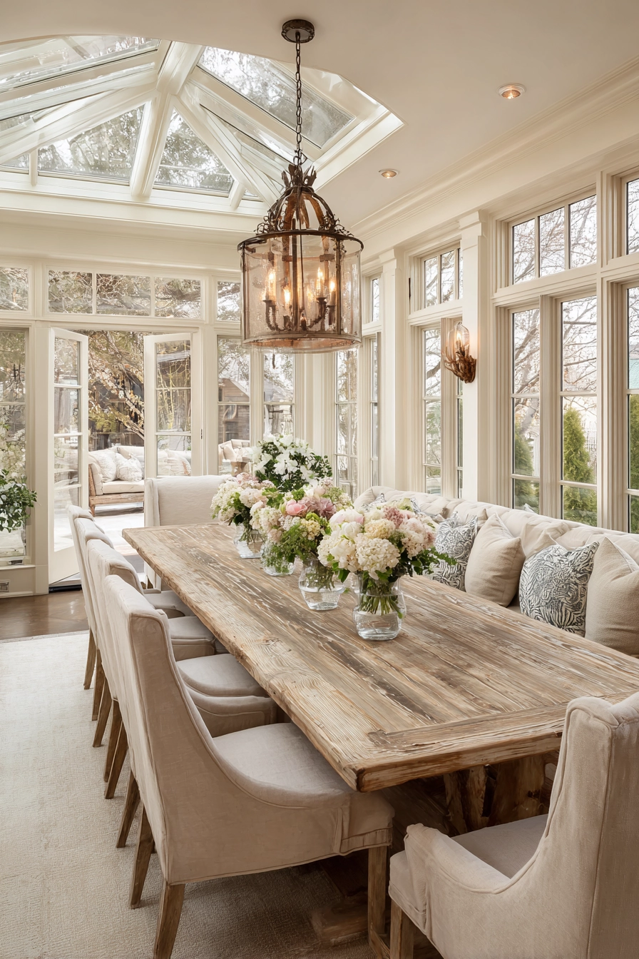 sunroom dining room ideas 18