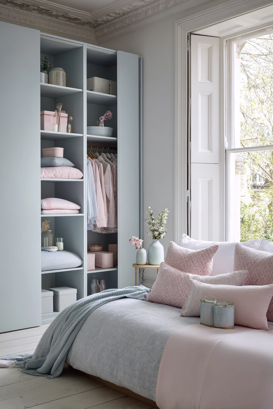 wardrobe color ideas bedroom 16